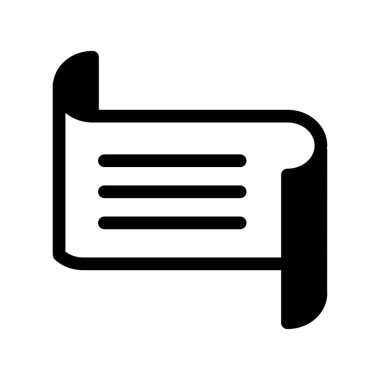 Yüzen kağıt simgesi vektör tasarımı çizimi