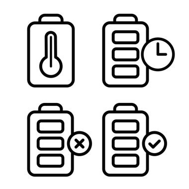 Batarya Simgesi vektör enerji sembolü