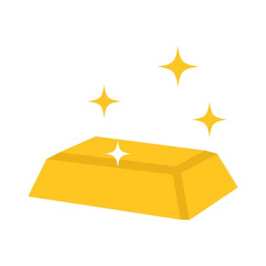 Altın çubuk vektör tasarımı illüstrasyonu