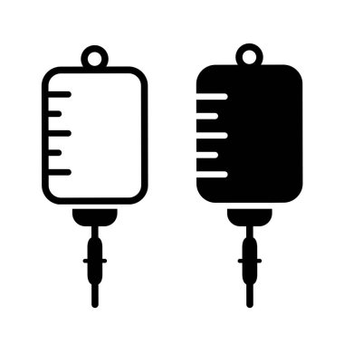 infüzyon ikonu grafik vektör çizimi