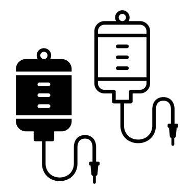 infüzyon ikonu grafik vektör çizimi