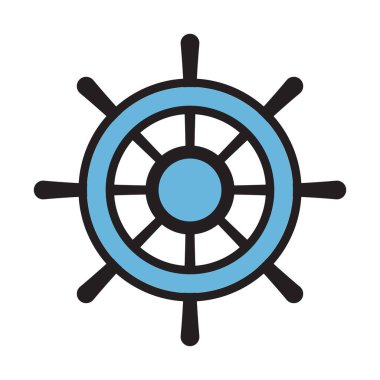 Geminin tekerlek simgesi grafik tasarımı illüstrasyonu