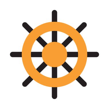 Geminin tekerlek simgesi grafik tasarımı illüstrasyonu