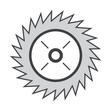 Testere Bıçak simgesi grafik tasarımı illüstrasyonu