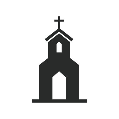 Kilise simgesi grafik vektör tasarımı illüstrasyonu