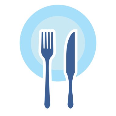 Restoran İşaret Simgesi tasarımı illüstrasyonu