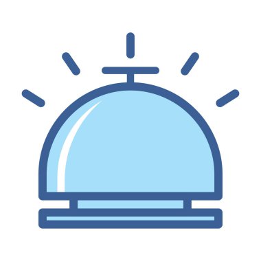 Resepsiyon Çanı simgesi tasarımı illüstrasyonu