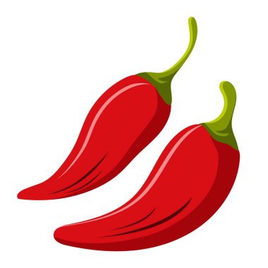Chili simgesi grafik vektör tasarımı illüstrasyonu