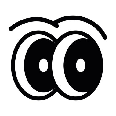 Çizgi film Yapışkan Göz Çizim Tasarımı