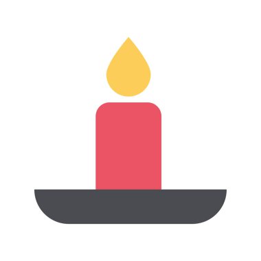 Basit Mum Simgesi Tasarımı Çizimi