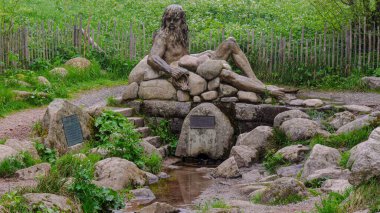 Skulptur an der Donauquelle