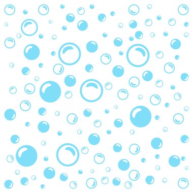 light blue soap bubbles on a white background, jpeg, mickey, mouse. Bubbles vector background with flat line icons. illustration. pattern clipart