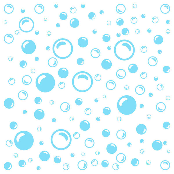 light blue soap bubbles on a white background, jpeg, mickey, mouse. Bubbles background with flat line icons. illustration. pattern