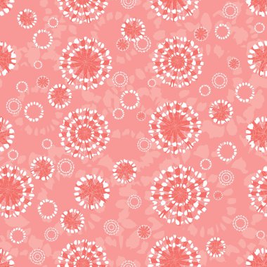 Vektör kırmızı soyut çemberler kar tanelerini pürüzsüz arkaplan yapar. Noel kar süslemesi. Tekstil, hediye paketi ve duvar kağıdı için uygun. Yüzey deseni tasarımı.