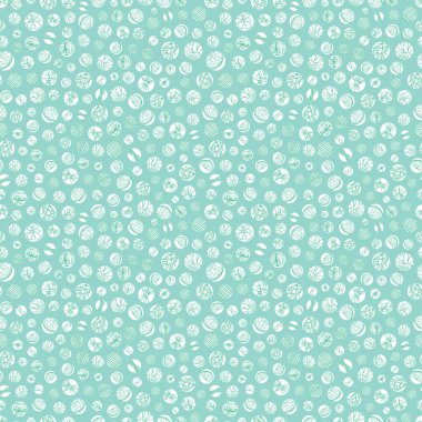 Vektör aqua mavi puantiyeli kumaş deseni tekrarlıyor. Hediye paketi, tekstil ve duvar kağıdı için uygun. Yüzey deseni tasarımı.