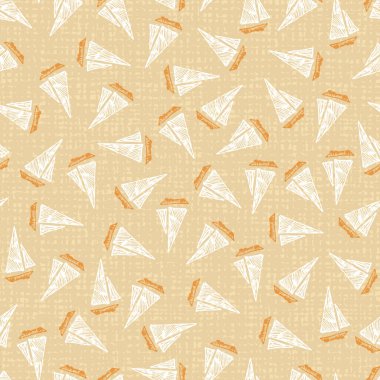 Vector bej çok yönlü dağınık yelkenli karalama el çizimi tuvalin arka planında tekrarlanan desen. Hediye paketi ve duvar kağıdı için uygun. Yüzey deseni tasarımı.