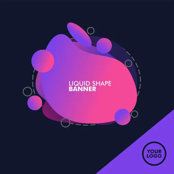 soyut vektör tasarımı arkaplan fütüristik trend dinamik elementler sıvı şekiller eğimli renk şablonu