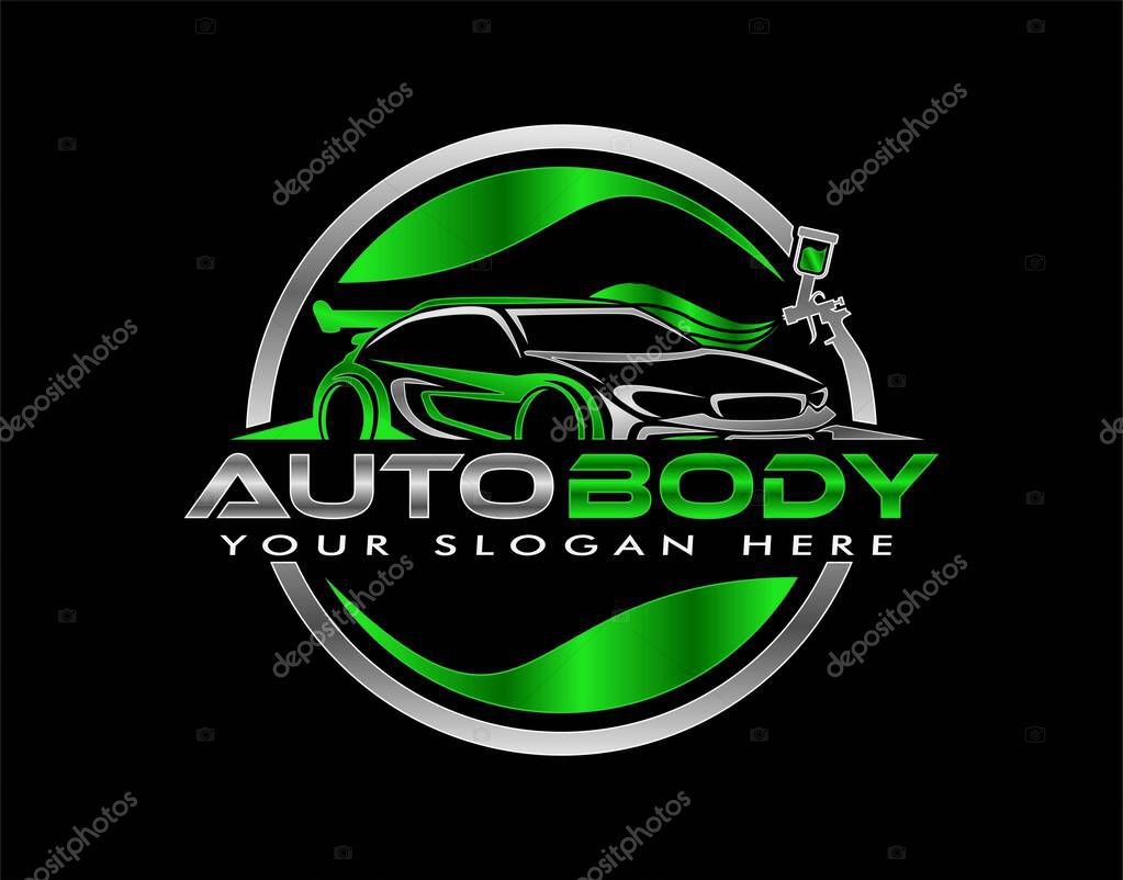 Auto body logo  vector illustration