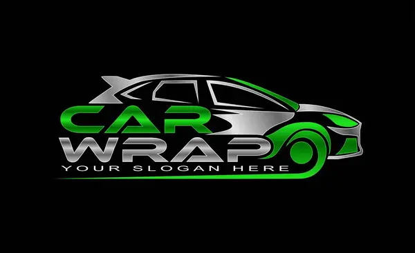 araba ambalajı logo vektör illüstrasyonu  