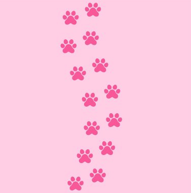 paw vector foot trail print of cat dog pattern animal tracks isolated on white background backgrounds