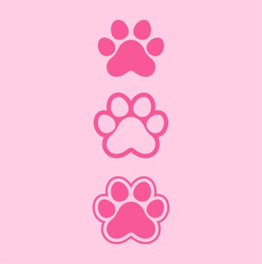 paw vector foot trail print of cat dog pattern animal tracks isolated on white background backgrounds