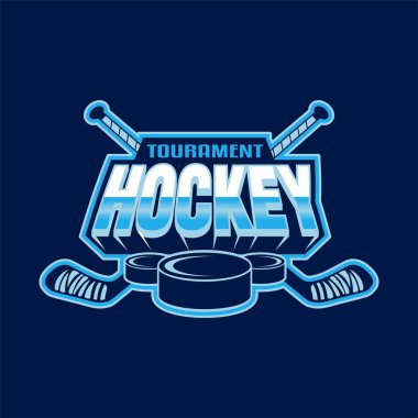 Amerikan buz hokeyi turnuvası spor kalkanı amblemi logo tasarımı ilham kaynağı