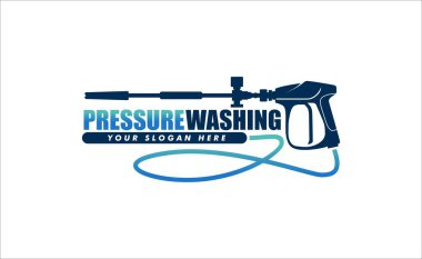 basınç yıkama logosu tasarımı çizim vektörü grafiği