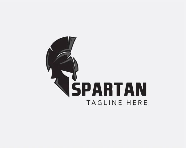 Hoofd Spartaans Logo Spartaans Logo Eenvoudig Logo Zwart Logo — Stockfoto