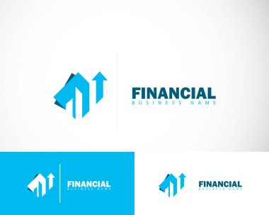 finansal logo yaratıcı iş yukarı Arrow City finans tasarım yaratıcı yatırım