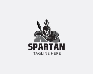 Sparta logosu, yaratıcı Sparta logosu, siyah logo.