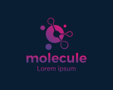 Molekül logosu logo yaratıcı logo tasarımı