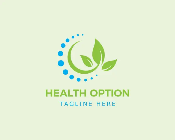 health option logo health nature logo health creative logo leave logo