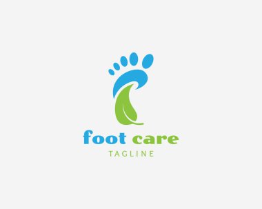 Ayak Sağlığı Logosu Tasarım Vektörü, Amblem, Kavram Tasarımı, Yaratıcı Sembol, Simge