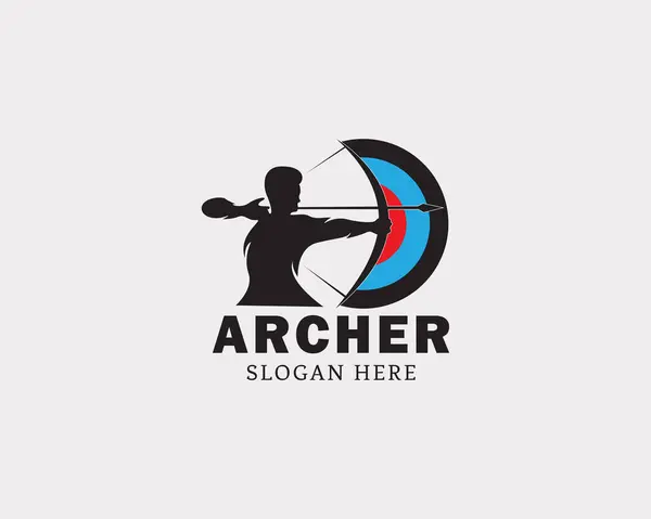 archery logo creative sport athletic logo academy sign symbol