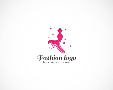 Moda logosu yaratıcı tasarım şablonu güzellik çizimi