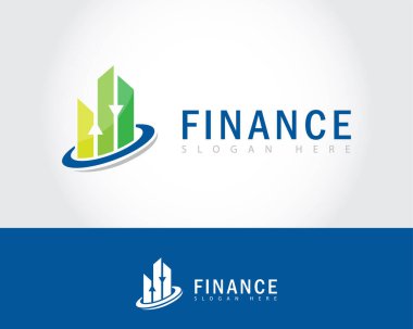 finansal logo yaratıcı ilham tasarım piyasa inşa etme diyagramı