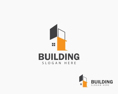 Yaratıcı şehir logosu, ufuk çizgisi, iş logosu.