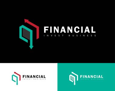finans logosu yaratıcı işaret sembolü yatırım iş oku