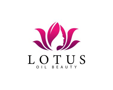 Lotus logosu yaratıcı tasarım konsepti yağ güzellik salonu yoga masaj işi