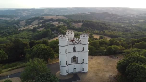 Exeter Royaume Uni Haldon Belvedere Drone Images Lawrence Castle High — Video