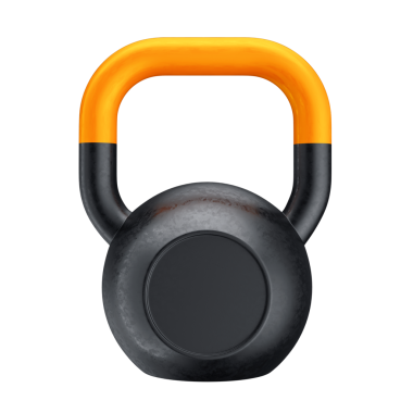 Şeffaf Arkaplan ile İşlevsel Eğitim ve Fitness için 3B Kettlebell