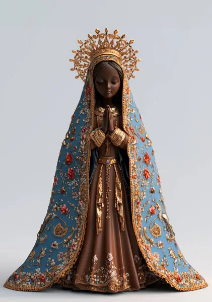 stock image AI-Generated Realistic Image of Our Lady of Aparecida, Patroness of Brazil and Protector of Children