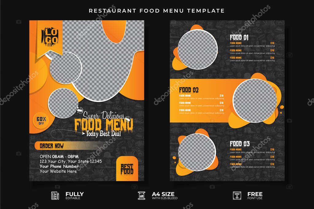 Restaurant Food Menu Template