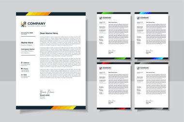 Profesyonel ve Yaratıcı Modern Minimalist Şirketler Mektup Şablonu
