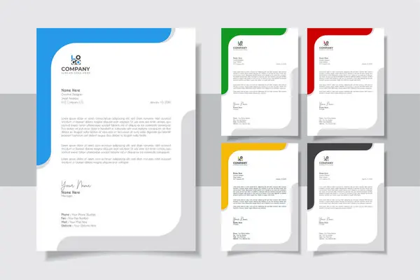 Profesyonel ve Yaratıcı Modern Minimalist Şirketler Mektup Şablonu