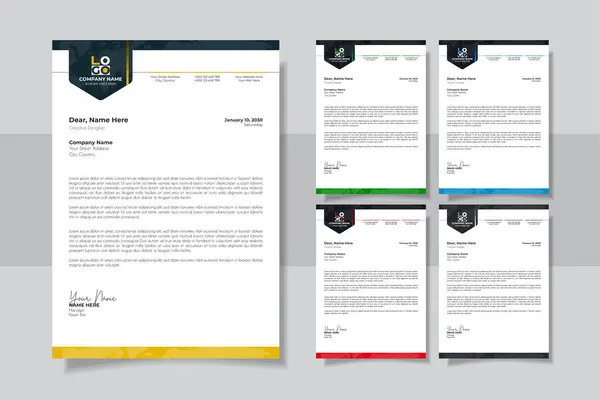 Profesyonel ve Yaratıcı Modern Minimalist Şirketler Mektup Şablonu
