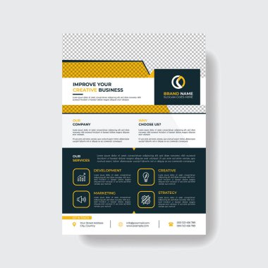 Profesyonel ve Crative Corporate Business Flyer Şablonu