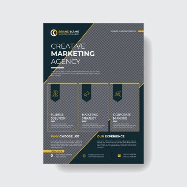 Profesyonel ve Crative Corporate Business Flyer Şablonu