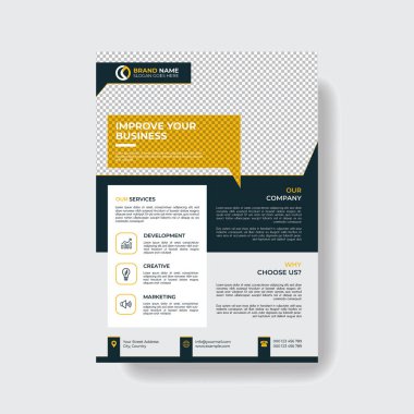 Profesyonel ve Crative Corporate Business Flyer Şablonu