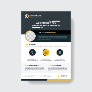 Profesyonel ve Crative Corporate Business Flyer Şablonu